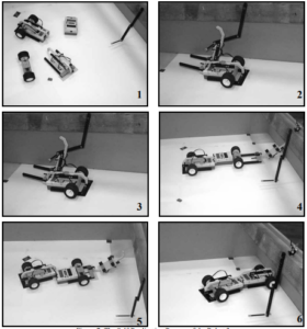 Toward Self-Replication of Robot Control Circuitry by Self-Inspection
